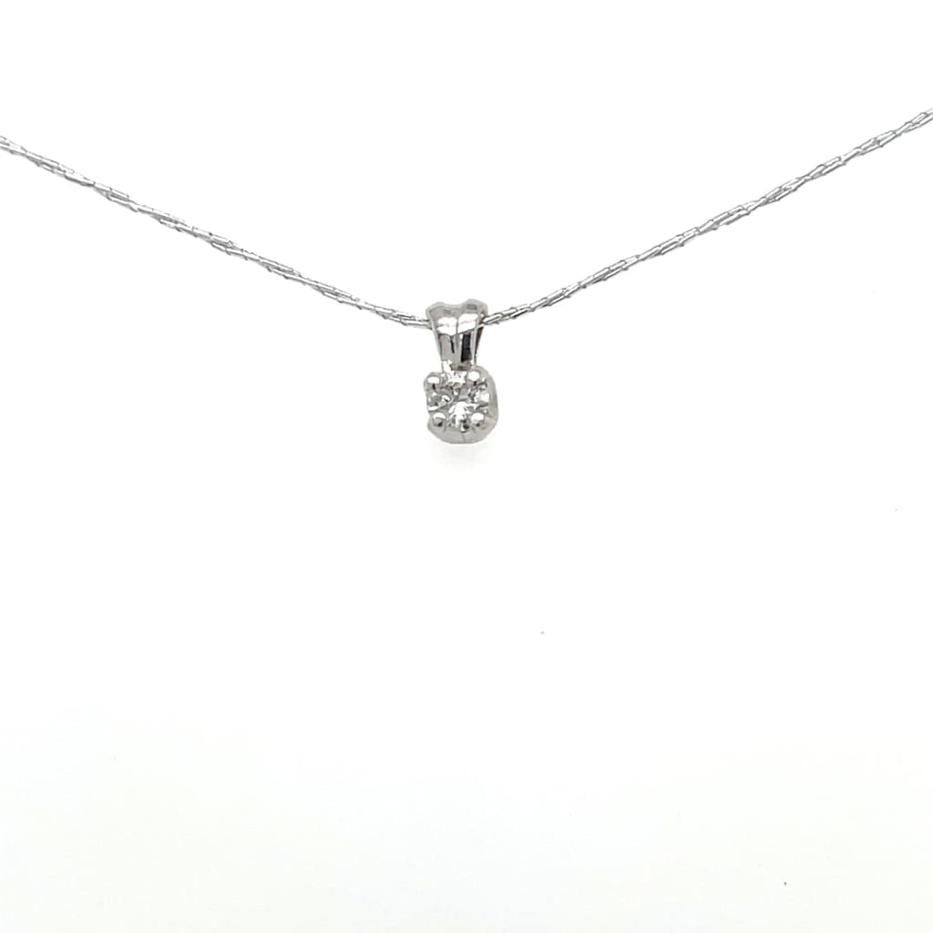 0.18CT Diamond Pendant on 14k White Gold at Regard Jewelry