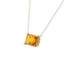 Load image into Gallery viewer, 1.96 ct Radiant Cut Citrine Set in 14k Yellow Gold Pendant
