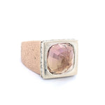14K GOLD RING WITH CENTER STONE TOURMALINE AND PRINCESS CUT DIAMONDS AT REGARD JEWELRY IN AUSTIN, - Regard Jewelry
