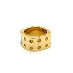 Load image into Gallery viewer, 18K YG ROBERTO COIN Pois Moi Pave Diamond 10.7mm Band Ring
