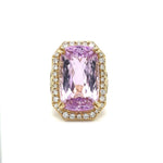 40ct Kunzite and Diamond Ring at Regard Jewelry in Austin TX