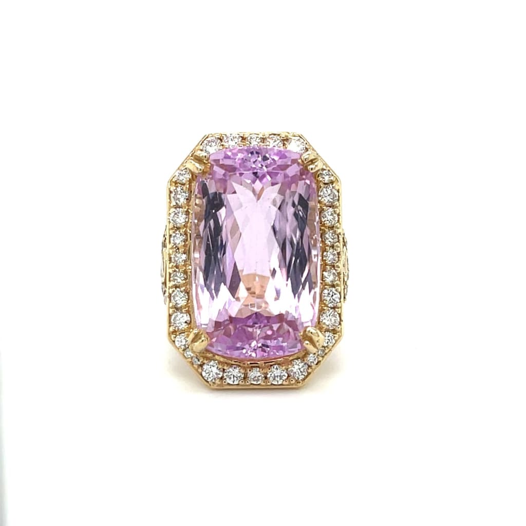 40ct Kunzite and Diamond Ring at Regard Jewelry in Austin TX