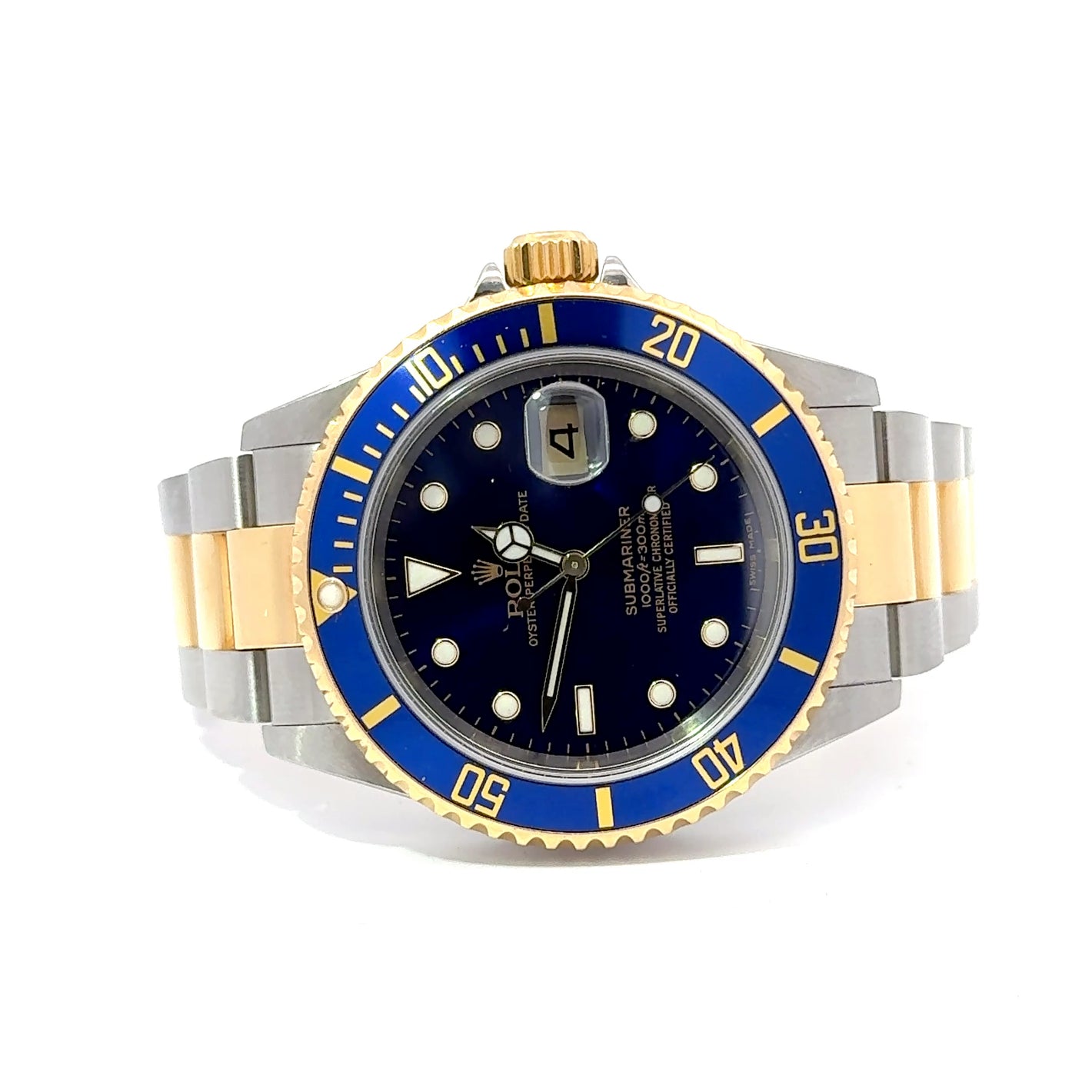 Rolex Submariner Bluesy Two-Tone Watch with Blue Dial