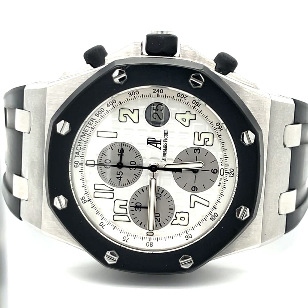 Audemars Piguet Rubberclad White Dial Watch at Regard