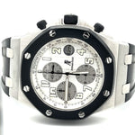 Audemars Piguet Rubberclad White Dial Watch at Regard