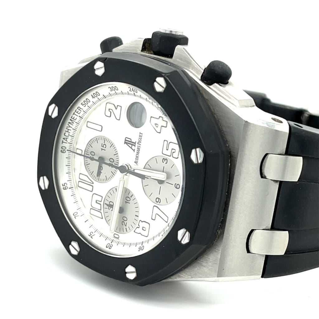 Audemars Piguet Rubberclad White Dial Watch at Regard