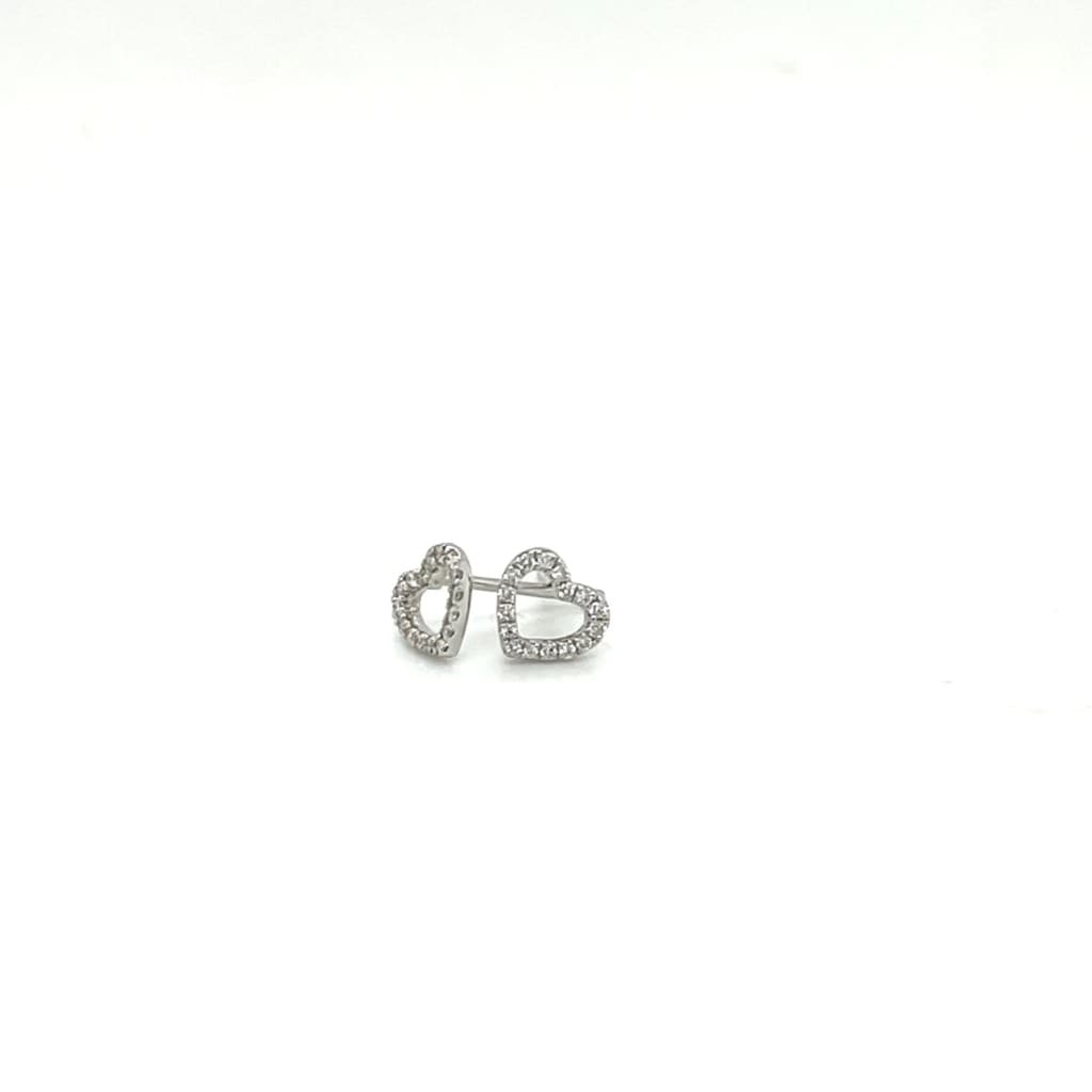Diamond Heart Earrings at Regard Jewelry in Austin Texas -