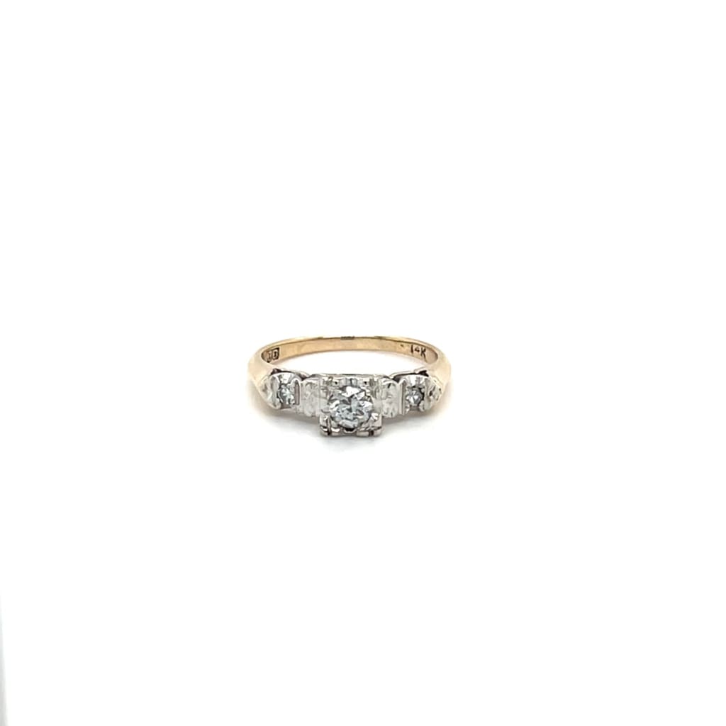 Diamond Ring set in 14k Gold at Regard Jewelry in Austin