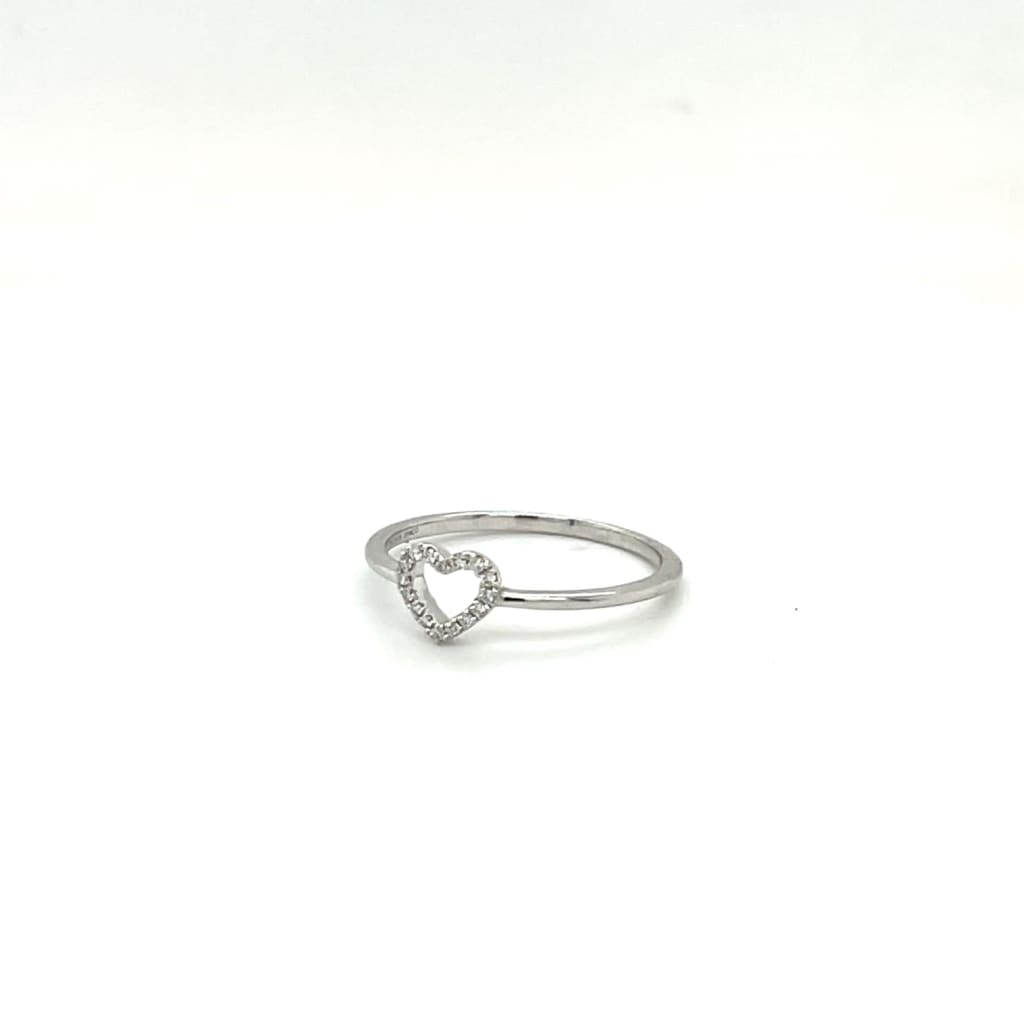 Heart Ring with Diamonds at Regard Jewelry in Austin Texas -