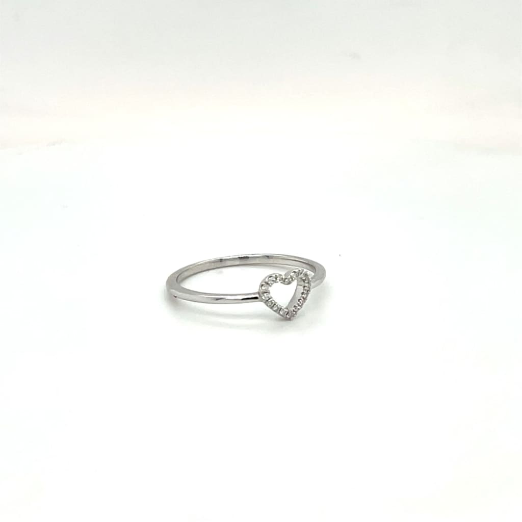 Heart Ring with Diamonds at Regard Jewelry in Austin Texas -