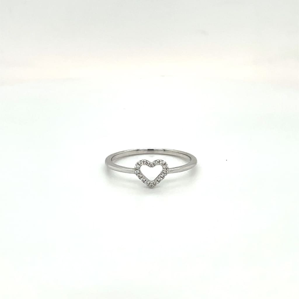 Heart Ring with Diamonds at Regard Jewelry in Austin Texas -