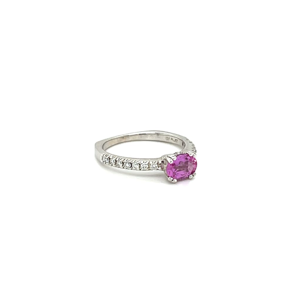 Pink Sapphire and Diamond Ring at Regard Jewelry in Austin