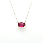 Pink Tourmaline Necklace 14k Yellow Gold at Regard Jewelry