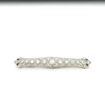 Platinum Diamond Brooch - Brooch