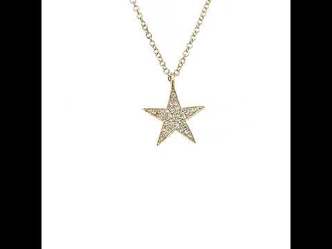 Texas Star 14k Gold and Diamond Necklace at Regard Jewelry in Austin, Texas
