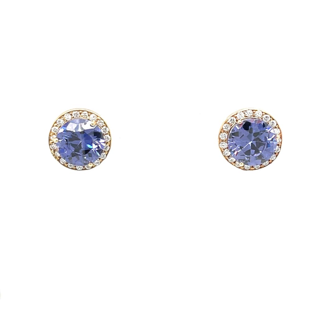 Purple Tanzanite Earrings at Regard Jewelry in Austin Texas