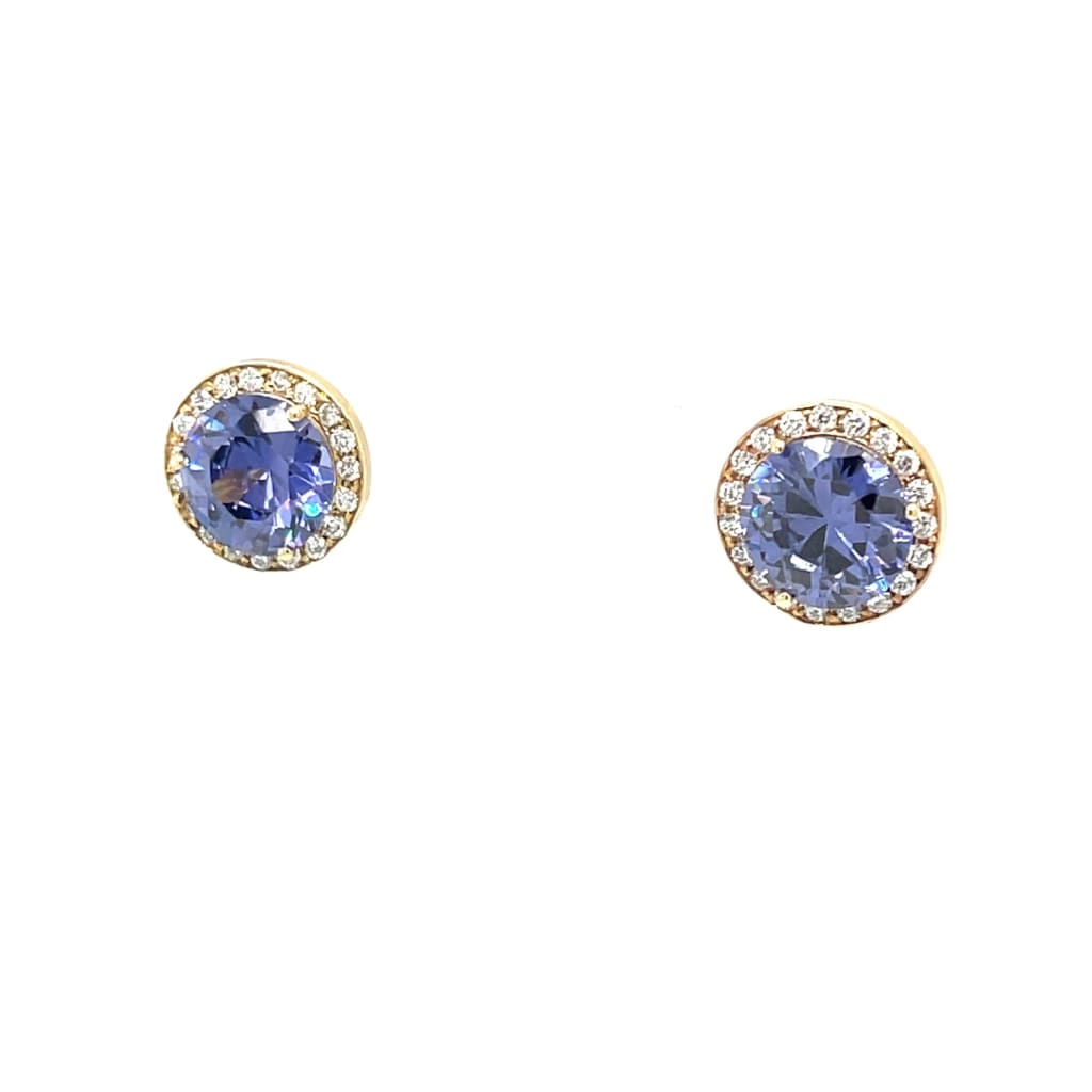 Purple Tanzanite Earrings at Regard Jewelry in Austin Texas
