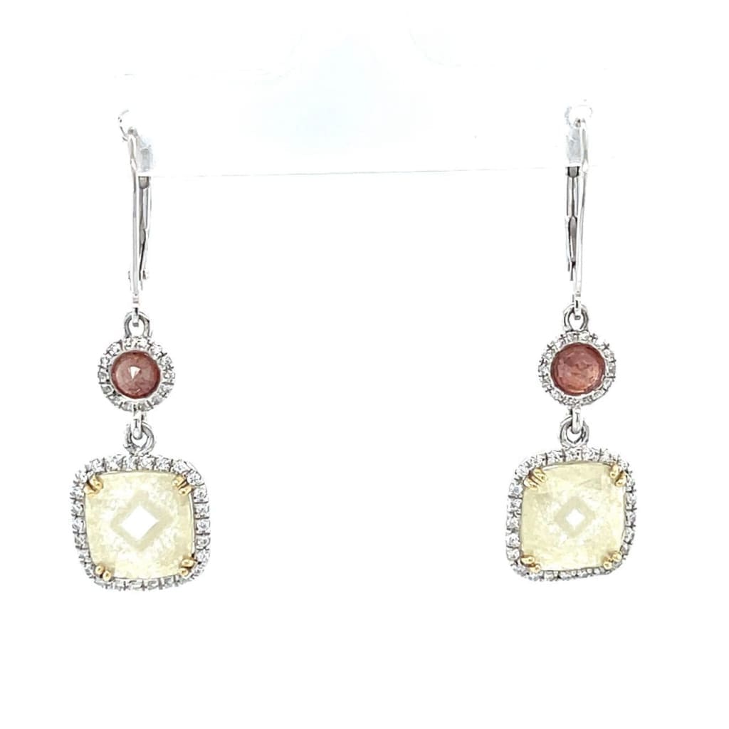 Rare Diamond Slice Earrings at Regard Jewelry in Austin, Texas. - Regard Jewelry