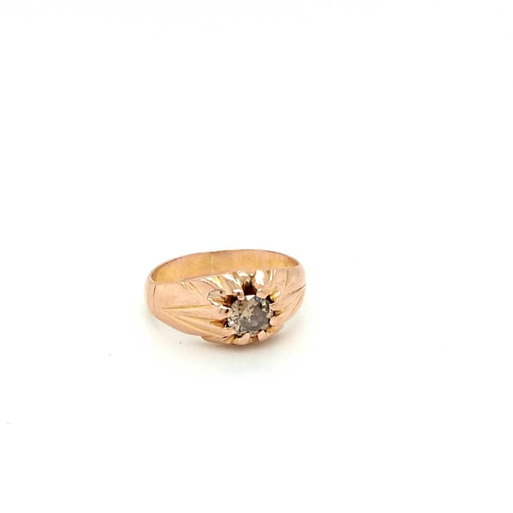 Rose Gold With A Diamond Ring - Diamond ring