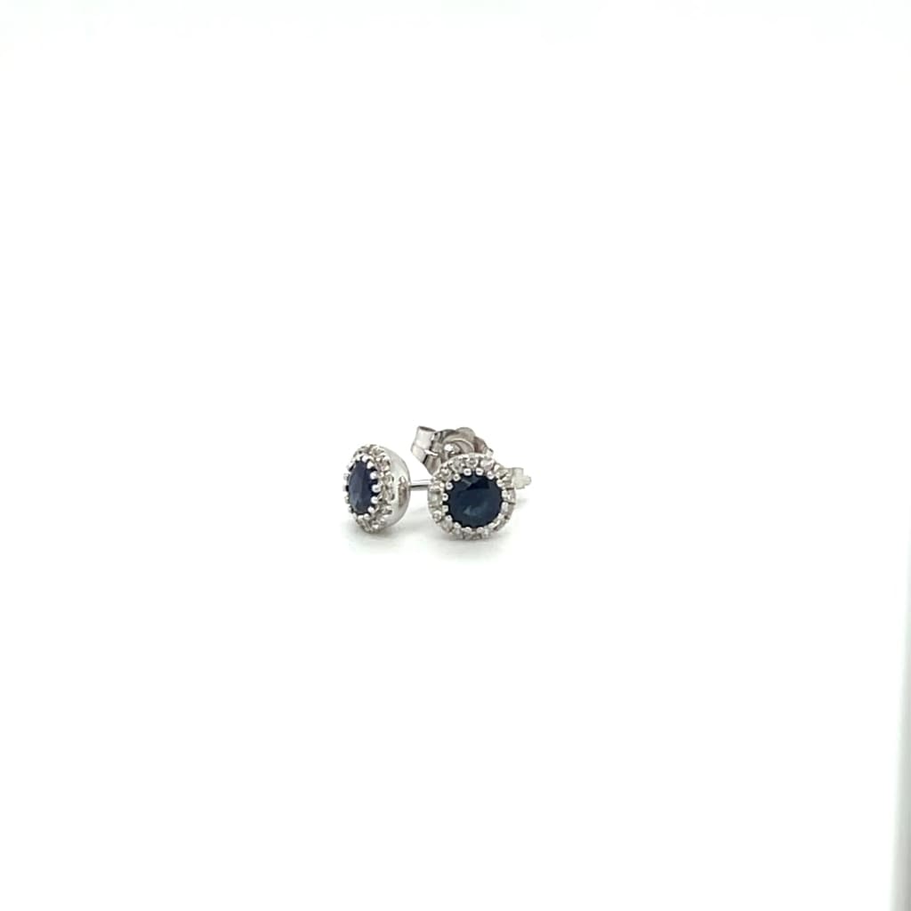 Sapphire and Diamond Earrings at Regard Jewelry in Austin