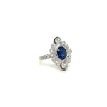 Load image into Gallery viewer, Sapphire and Diamond Ring at Regard Jewlery in Austin Texas
