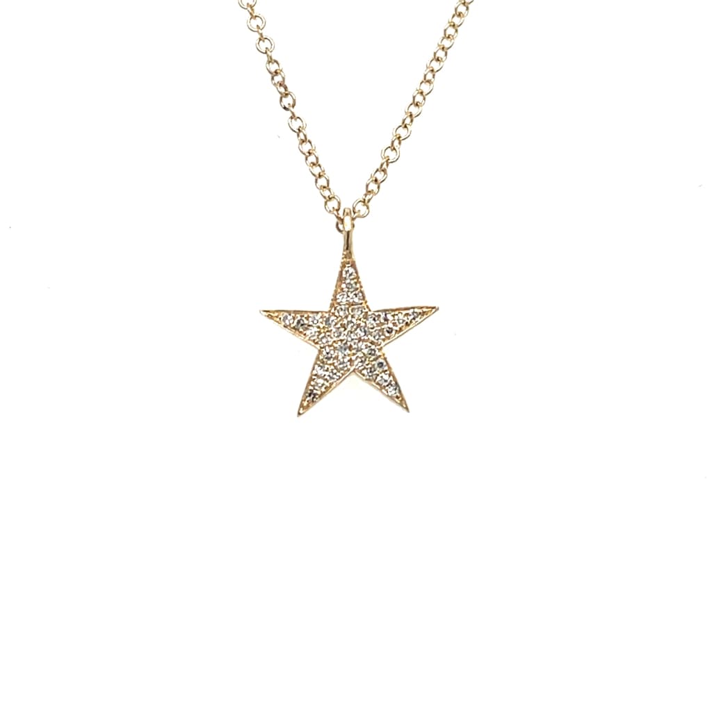 Texas Star 14k Gold and Diamond Necklace at Regard Jewelry