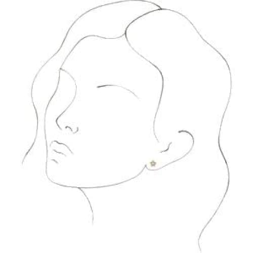 14K Gold 1/10 CTW Diamond Star Earrings at Regard Jewelry in Austin, Texas - Regard Jewelry