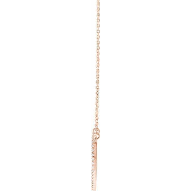 14K Gold 1/4 CTW Diamond Heart 16" Necklace at Regard Jewelry in Austin, Texas - Regard Jewelry