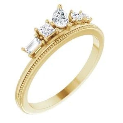 14K Gold Diamond Stackable Ring at Regard Jewelry in Austin, Texas - Regard Jewelry