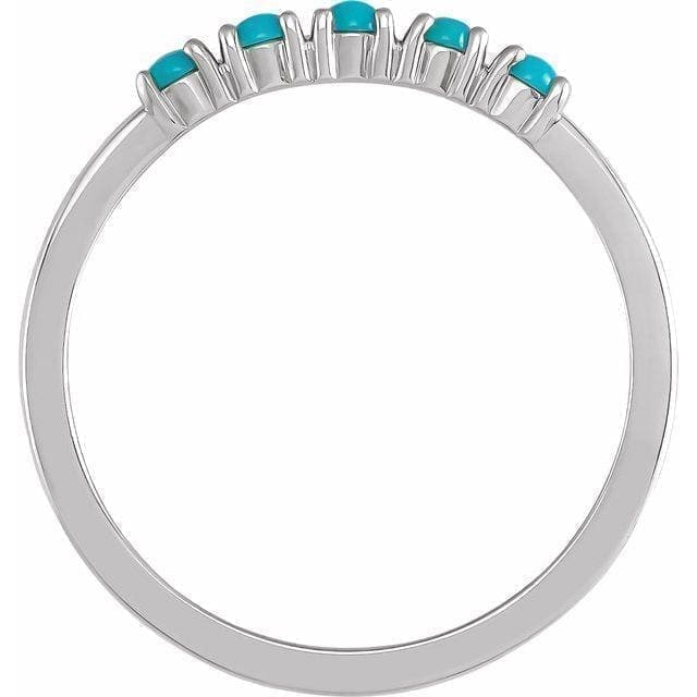 14K Gold Turquoise Stackable Ring At Regard Jewelry in Austin, Texas - Regard Jewelry
