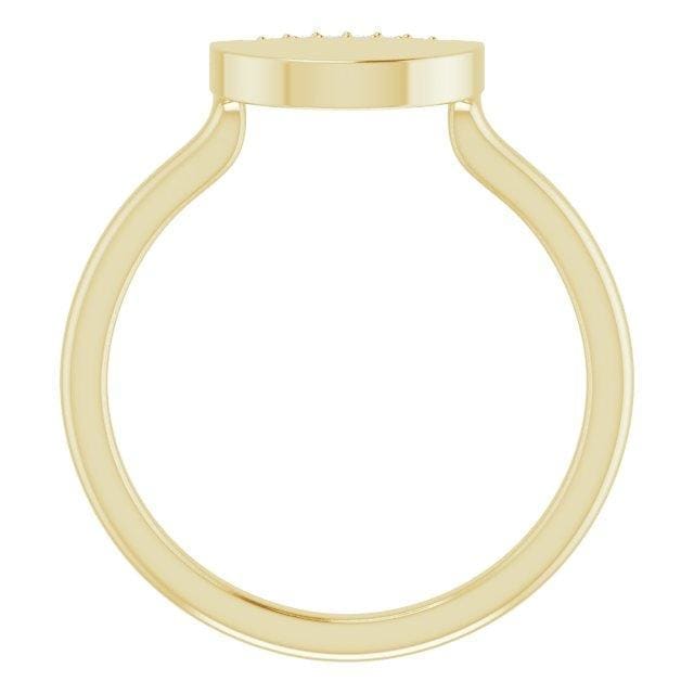 14K White .03 CTW Diamond Stackable Geometric Ring at Regard Jewelry in Austin, Texas - Regard Jewelry