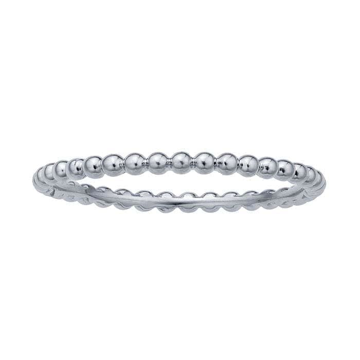 14K White Gold Beaded Rings at Regard Jewelry in Austin, Texas - Regard Jewelry