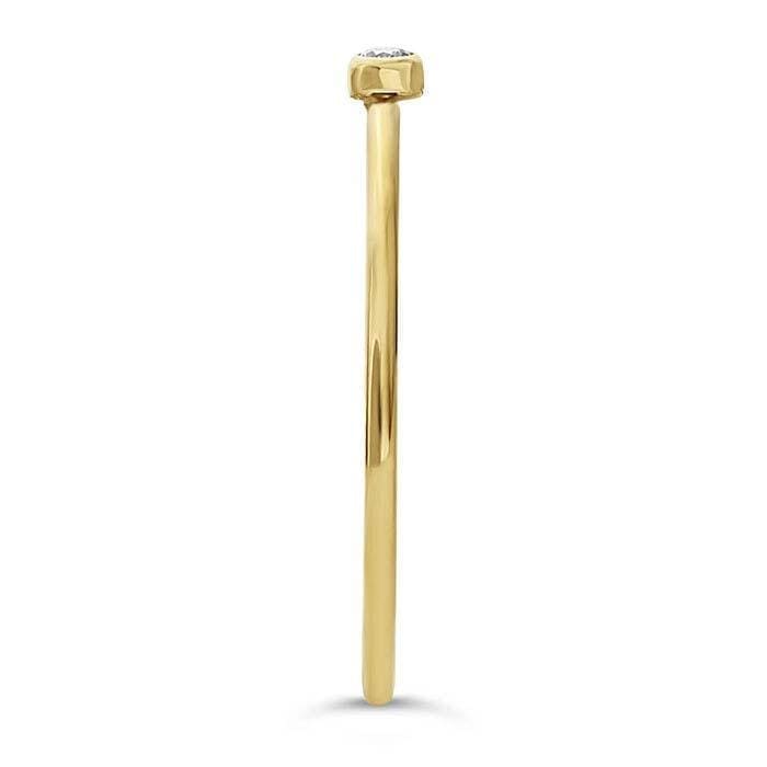14K Yellow Gold Lab-Created Diamond-Set Ring at Regard Jewelry in Austin, Texas - Regard Jewelry