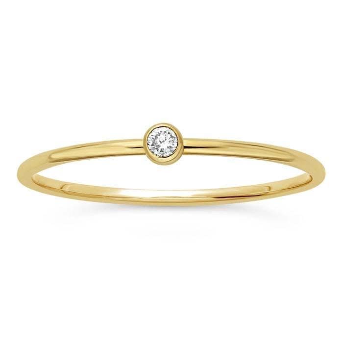 14K Yellow Gold Lab-Created Diamond-Set Ring at Regard Jewelry in Austin, Texas - Regard Jewelry