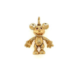 14K YG Disney Articulating Mickey Mouse Charm Pendant Ruby Eyes 9.5g, 1" at Regard Jewelry in - Regard Jewelry