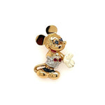 14K YG Disney Mickey Mouse Charm Pendant Enamel, Ruby, Sapphire & .15tcw Diamonds 4.2g, 1.1" at - Regard Jewelry
