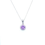 .15CT AMETHYST NECKLACE SET IN 14K WHITE GOLD AT REGARD JEWELRY IN AUSTIN, TX. - Regard Jewelry
