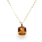 2.37 cat Top Quality Citrine set in 14k Yellow Pendant at Regard Jewelry in Austin, Texas - Regard Jewelry
