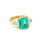 3.85CT EMERALD WITH 1.19CT DIAMONDS SET IN 18KY AT REGARD JEWELRY IN AUSTIN, TX. - Regard Jewelry