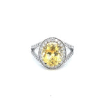 5 CT YELLOW SAPPHIRE SET IN 18K WHITE GOLD at Regard Jewelry in AUSTIN, TX. - Regard Jewelry