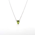 .73 ct Peridot Pendant Set in 14k White Gold at Regard Jewelry in Austin, Texas - Regard Jewelry
