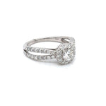 Load image into Gallery viewer, .75 Carat Round Diamond Set in 14 Karat Diamond Halo Ring at Regard Jewelry in Austin, Texas - Regard Jewelry
