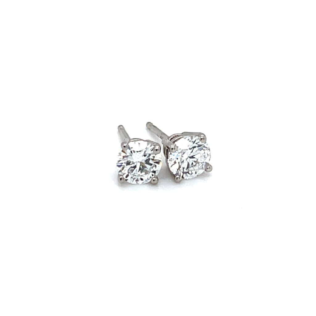 .96 CTTW NATURAL DIAMOND STUDS SET IN 14K WHITE GOLD AT REGARD JEWELRY IN AUSTIN, TX. - Regard Jewelry