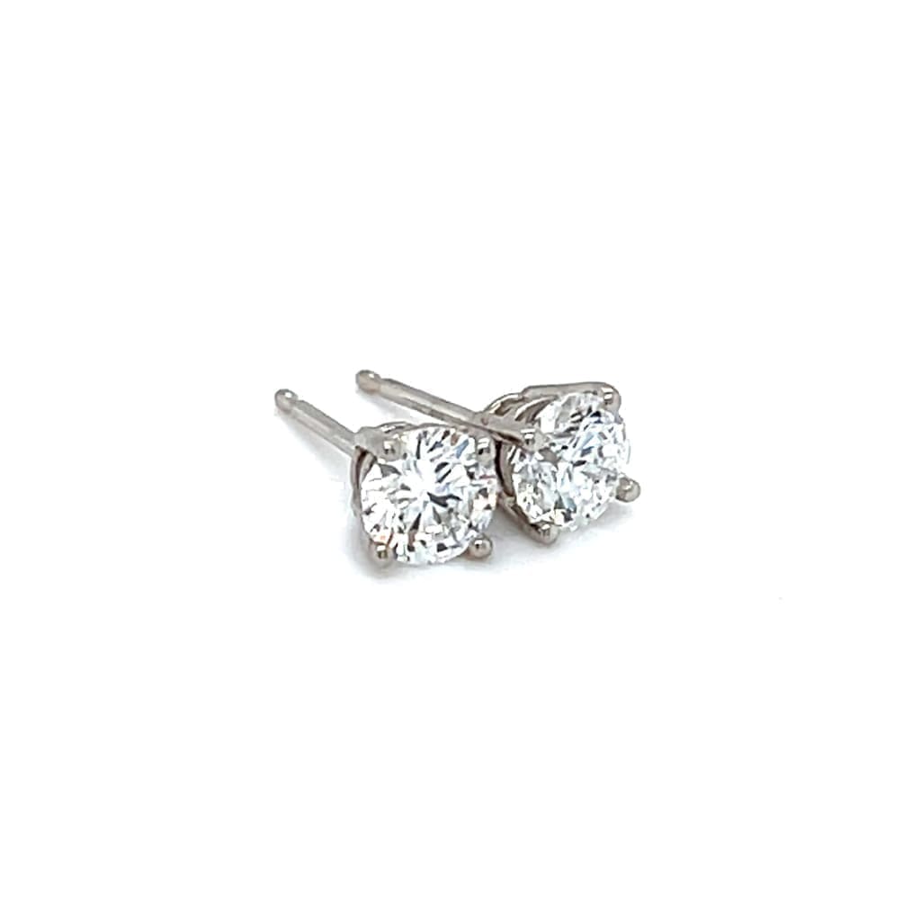 .96 CTTW NATURAL DIAMOND STUDS SET IN 14K WHITE GOLD AT REGARD JEWELRY IN AUSTIN, TX. - Regard Jewelry