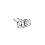 .96 CTTW NATURAL DIAMOND STUDS SET IN 14K WHITE GOLD AT REGARD JEWELRY IN AUSTIN, TX. - Regard Jewelry