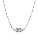 Bezel Set Marquise Diamond Necklace at Regard Jewelry in Austin, Texas - Regard Jewelry