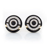 David Webb Vintage Diamond and Enamel Earrings at Regard Jewelry in Austin, Texas - Regard Jewelry