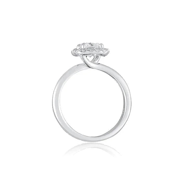 Diamond Halo Engagement Ring by Ron Rosen at Regard Jewelry in Austin Texas - Regard Jewelry