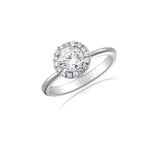 Diamond Halo Engagement Ring by Ron Rosen at Regard Jewelry in Austin Texas - Regard Jewelry
