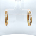 Diamond Hoop Earrings with .40 CTTW of Diamonds at Regard Jewelry in Austin, Texas - Regard Jewelry